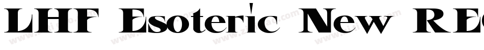 LHF Esoteric New REG字体转换